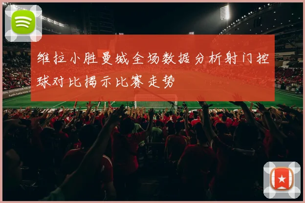 维拉小胜曼城全场数据分析射门控球对比揭示比赛走势
